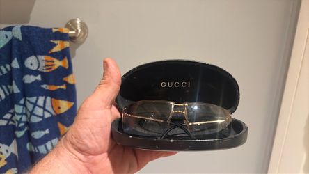 Gucci Rimless Sunglasses with Gold Metal Frame