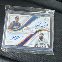 NBA Immaculate Collection Dual Auto Paolo X Ingram