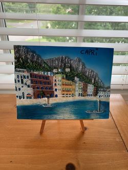 Painting of Capri, Italy