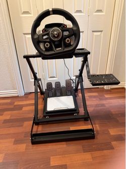 Complete Sim Racing Setup - Turtle Beach VelocityOne Wheel/Pedals & Stand