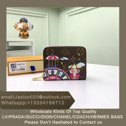 wholesale!woman bag Louis Vuitton's Zippy wallet appeared this Christmas Golden zipper