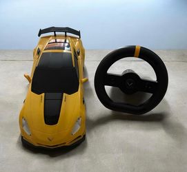 Corvette RC Car with Steering Wheel Controller