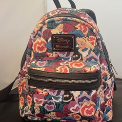 Loungefly Disney Alice in Wonderland All Over Print Mini Backpack