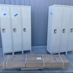 3-Section Metal Lockers