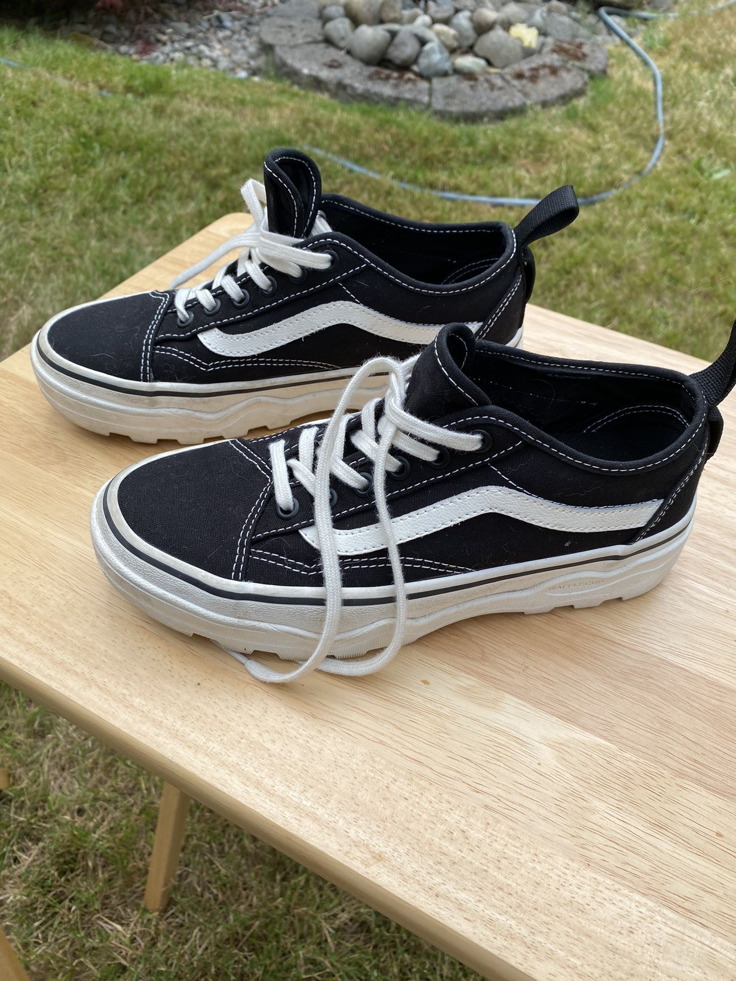 Vans Sentry Old Skool Sneakers Women's Size 7.5/ Men's 6 Black Canvas