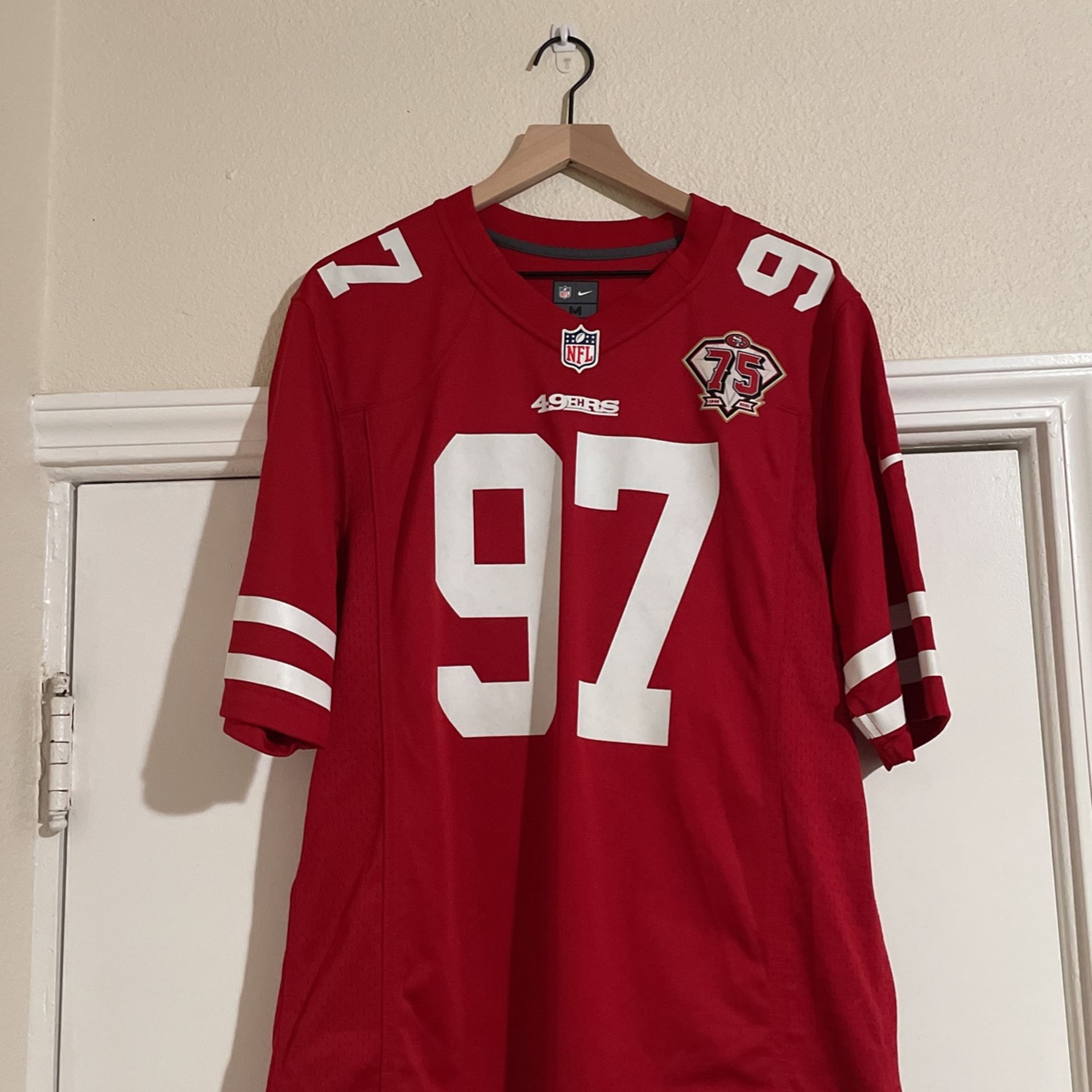 Authentic 75th Anniversary Edition Men's Medium Nick Bosa Jersey.