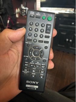 Sony dvd player remote