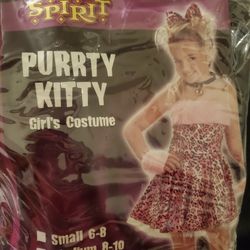 Girls Kitty Halloween Costume 