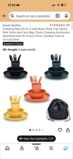 camping mess kit