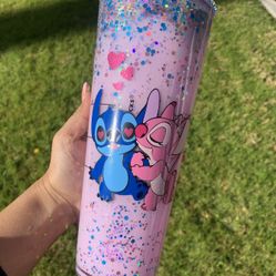 LILO And Stitch / Angel Snow Globe Tumbler 