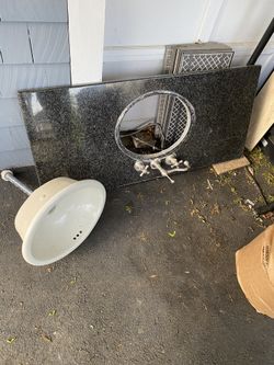 Sink With Faucet And Countertop