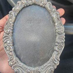 Baroque by Wallace Silver Plated Ornate Oval Picture Frame