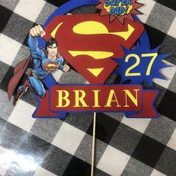 Superman Cake Topper