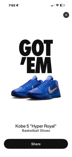 Men’s Kobe 5 Potro Hyper Royal