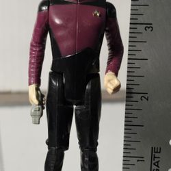 VINTAGE STAR TREK THE NEXT GENERATION COMMANDER WILL RIKER LOOSE FIGURE 1988! G6 Kids Toy Action Fig