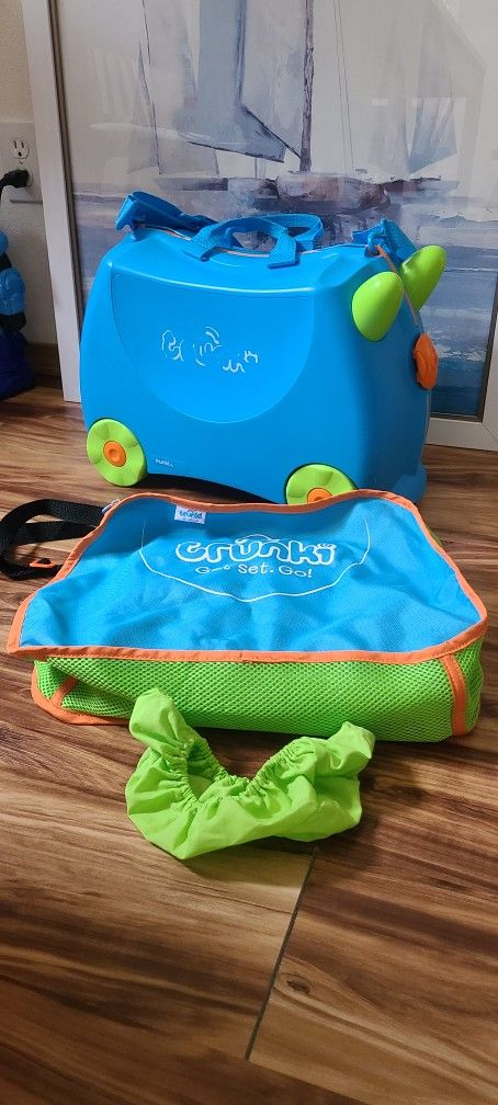 Trunki Kids Ride-on Tow-along Carry-on Travel Suitcase Set