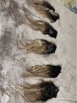 Human hair Ombré 22 inches dark brown to blonde