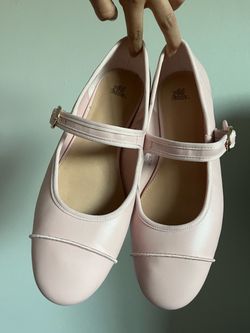 Pink Mary Jane Ballet Flats