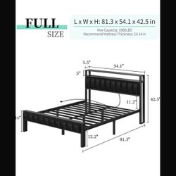 Furniture Full Beb ,cama Size Full De Metal $85