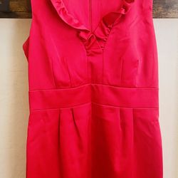 Jessica Howard Womens Pink Satin Cocktail  Dress 10P