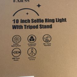 Selfie ring light with tripod stand