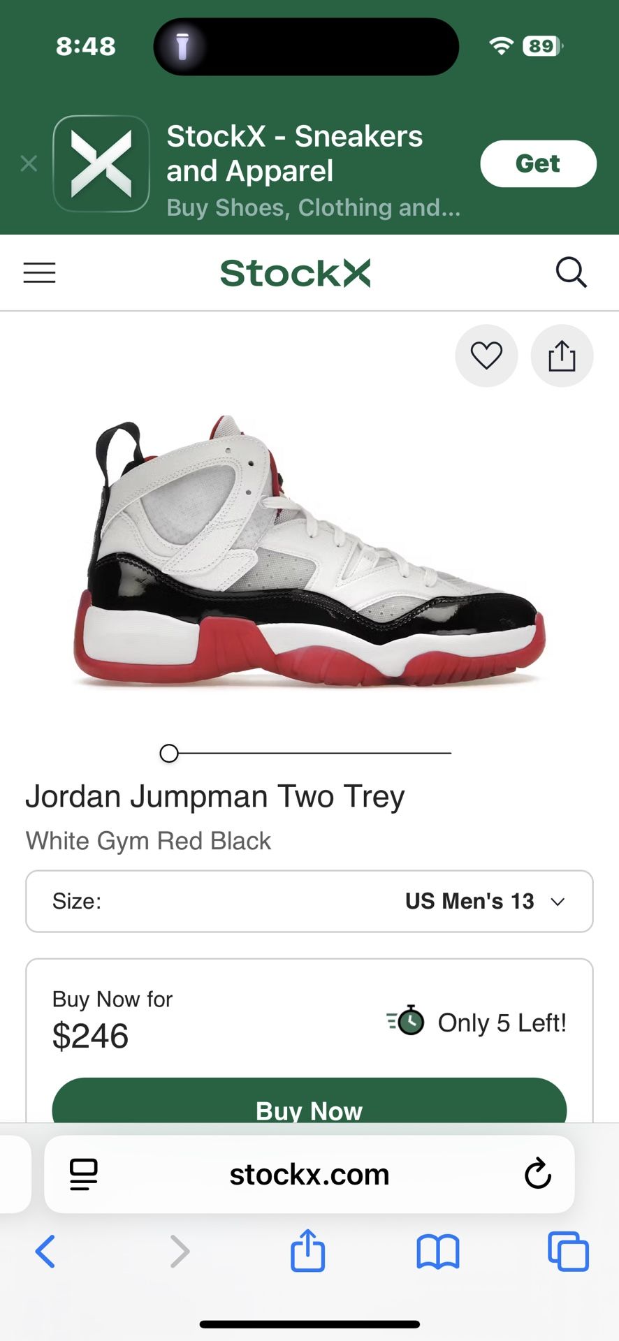 Air Jordan Jump man Two Trey Size 11 Mens 