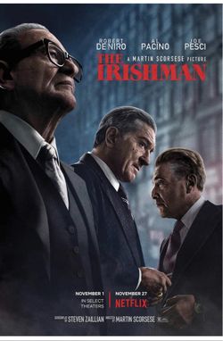 The Irishman Movie Poster 24 x 36 Inches Full Sized Print Plexiglass Framed & Ready for Display