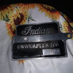 Indian Motorcycle Production Plate