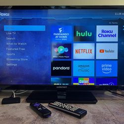 Element 32’ TV Model ELEFW328B With ROKU TV stick
