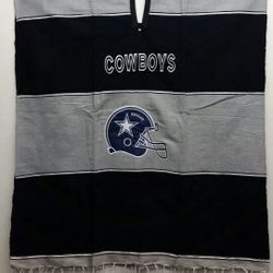 New Dallas Cowboys Sarape Saltillo Poncho, Poncho Jorongo De Los Cowboys
