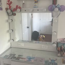 Vanity Mirror And Desk + Chair