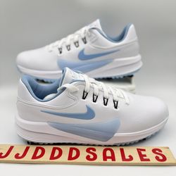 Nike Victory Pro 4 Golf Shoes White Psychic Blue FZ7611-101 Men’s Sizes