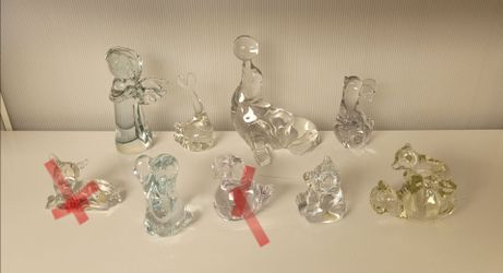 Clear Glass Figurines