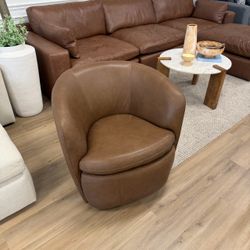 New Leather Swivel Chair