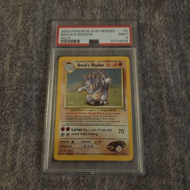 1999 rhydon pokemon card value 1999 Pokemon Rhydon 1st Edition PSA 8.5