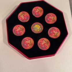 2016 WYNN $1 YEAR OF THE MONKEY TIN SET W/8 $1 CASINO CHIPS LAS VEGAS NEVADA