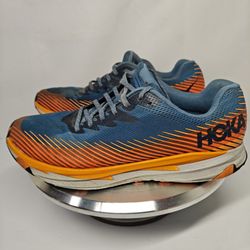 Size 10.5 men's Hoka Torrent 2 trail running shoes in the Real Teal/Harbor Mist