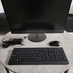 Lenovo IdeaCentre 22" FHD All-In-One Computer, Intel Core i3, 4GB RAM, 1TB HD, Windows 10, Black