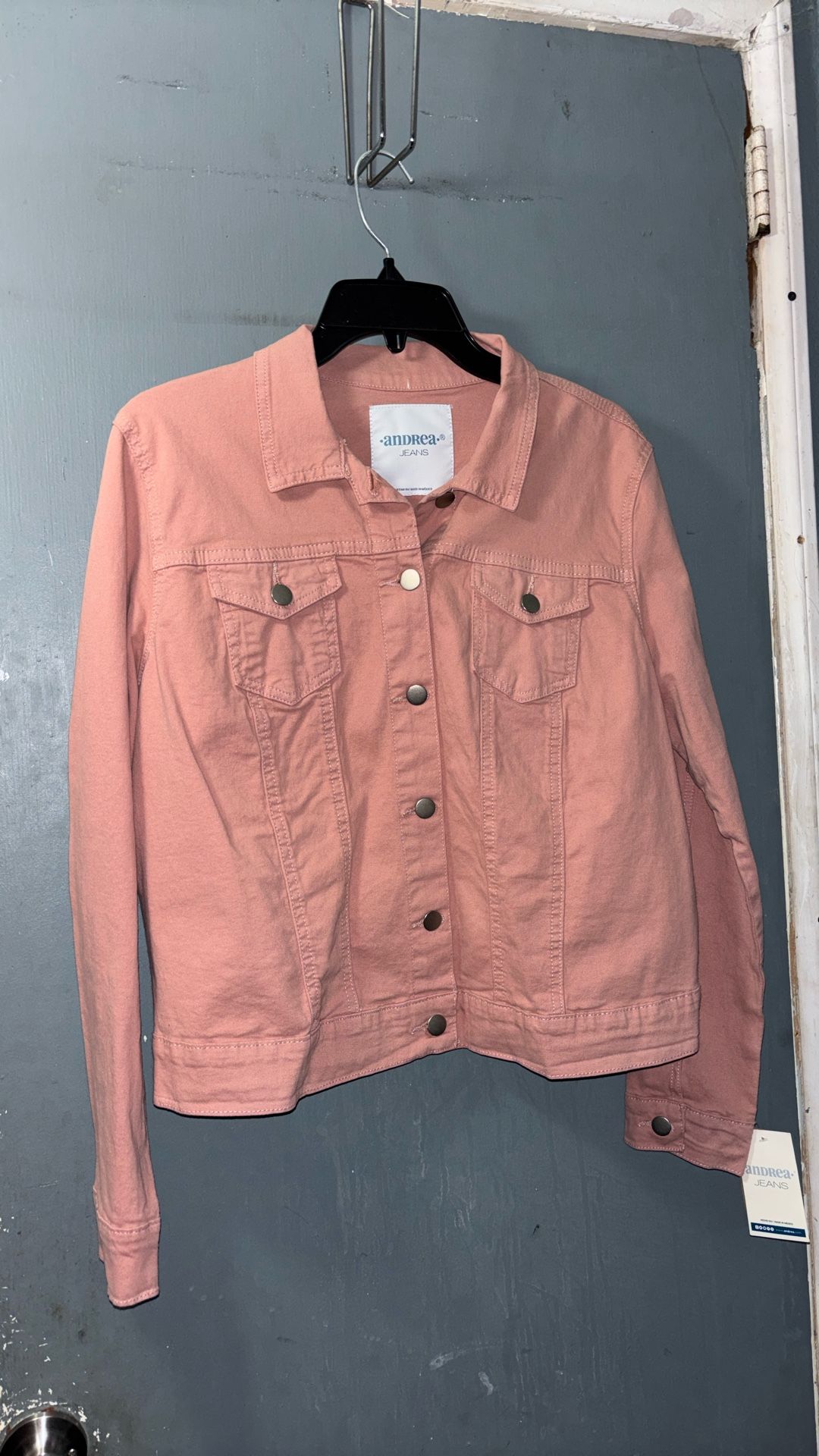 Andrea Jeans Pink Jean Jacket