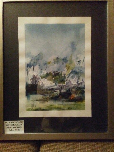 My Artwork Original In Watercolor 17 X 21 Inches , Reduced Price to $80