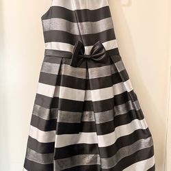 Black and silver girls dress
