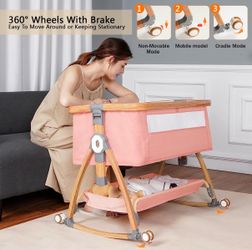 Komcot baby bassinet 3 in 1 bedside sleeper