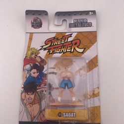Jada Toys Street Fighter Nano Metalfigs 1.5 In Cast Metal Figure SF10 SAGAT
