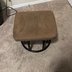 Brown Cushion Stool