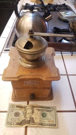 Antique FRABER coffee grinder Very rare