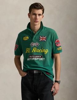 Polo by Ralph Lauren Green RL Racing Motorsport Polo Shirt