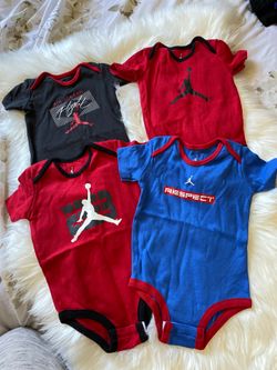 JORDAN ONESIES 6/9M ALL FOR $15