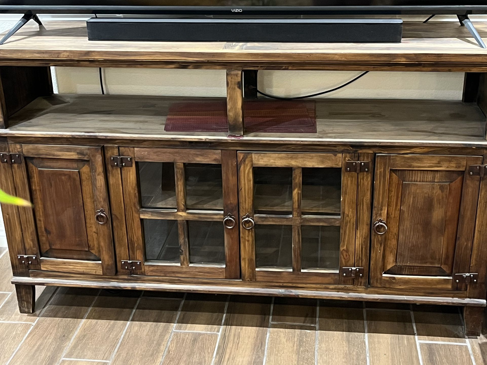 Wood Tv Stand With Cabinets