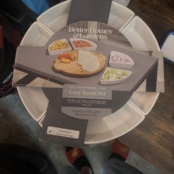 Better Homes & Gardens Lazy Susan Set Perfect For Hosting (5PC Set)