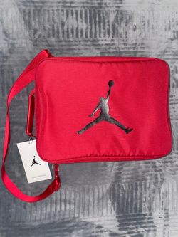 Red Jordan Zip Bag with tags